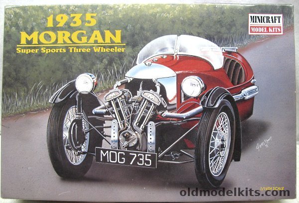 Minicraft 1/16 1935 Morgan Super Sports Three Wheeler 'The Mog' 'Moggie', 11212 plastic model kit